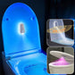 🚽🌈 Lampe de toilette à détecteur de mouvement – Lumière RGB, rechargeable, mode désinfectant !