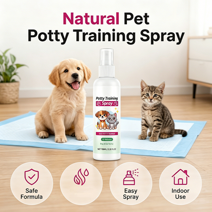 Spray d'apprentissage de la propreté pour chiens et chats