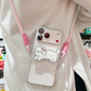 Clip de téléphone avec cordon, motif animal mignon