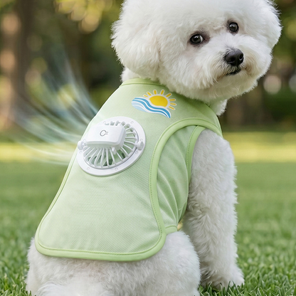 Gilet pour chien avec ventilateur rafraîchissant