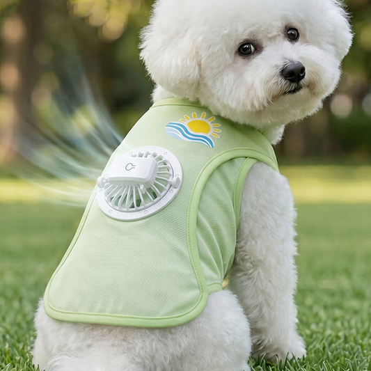 Gilet pour chien avec ventilateur rafraîchissant