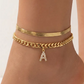 📿✨ Collier initial – résistant à l'eau, hypoallergénique, cadeau parfait !