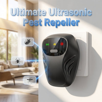 🔊🐭 Répulsif ultrasonique anti-nuisibles 4 modes – Écologique, silencieux pour l'homme & efficace contre rongeurs et insectes – protection continue pour la maison 🏠