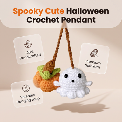 Pendentif d'Halloween fait main au crochet