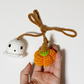 Pendentif d'Halloween fait main au crochet