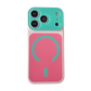 Coque de téléphone magnétique bicolore