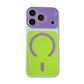 Coque de téléphone magnétique bicolore