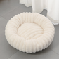 🐱 Panier Rond Ultra-Doux – Tissu Peluche – Bordure Surélevée & Orthopédique for Animaux