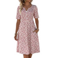 🎉 Soldes 2026 — Plus de 49 000 Vendues ! 🌸 Robe Imprimée Décontractée à Col V – Tissu Premium Doux 👗