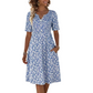 🎉 Soldes 2026 — Plus de 49 000 Vendues ! 🌸 Robe Imprimée Décontractée à Col V – Tissu Premium Doux 👗