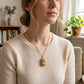 Collier pendentif médaillon tarot vintage