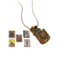 Collier pendentif médaillon tarot vintage