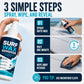 Spray démaquillant pour planches de surf, formule nettoyante à action rapide