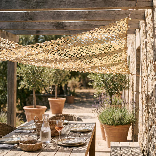 Filet de camouflage renforcé pour pergola de terrasse et gazebo