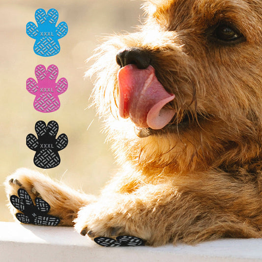 Lot de 4 coussinets anti-dérapants, imperméables et jetables pour pattes de chien