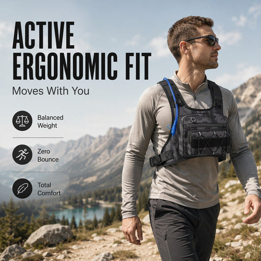 🔥Promotion exceptionnelle : 50 % de réduction🔥 Lot de gilets de cyclisme avant et arrière pour homme – Compatible avec un système d'hydratation, 3 L de capacité de rangement, maille respirante 🏃