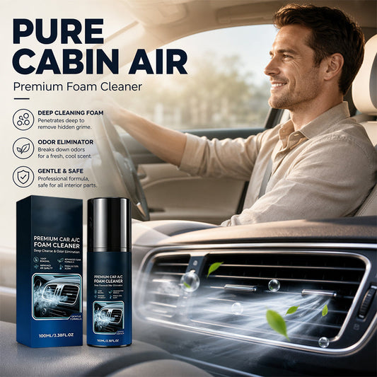 Nettoyant mousse pour climatiseur de voiture, éliminateur d'odeurs pour conduits d'aération profonds