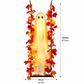Fantôme d'Halloween suspendu à une balançoire avec télécommande LED et feuilles d'érable