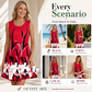 Robe débardeur sans manches à imprimé floral pour femme