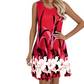Robe débardeur sans manches à imprimé floral pour femme