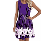 Robe débardeur sans manches à imprimé floral pour femme