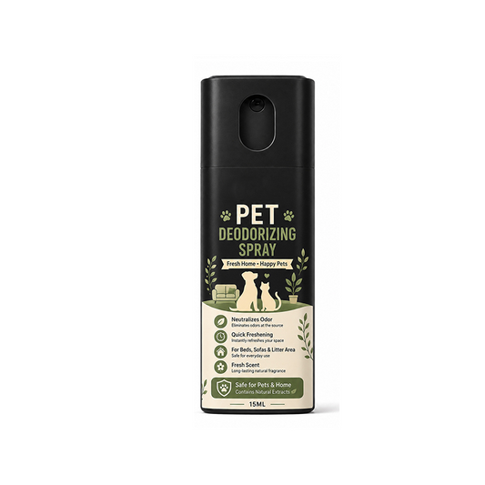 Spray neutralisateur d'odeurs pour animaux de compagnie à action rapide et rafraîchissante