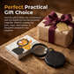 Loupe de poche portable avec étui de protection pliable en cuir PU
