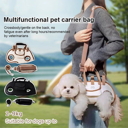 🐾 PROMO FLASH : 50% DE RÉDUCTION ! Sac de Transport Ergonomique pour Chiens & Chats, Portage Horizontal Respirant 2-9 kg for des Balades Confortables et une Posture Naturelle ✨