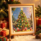Kit de bricolage pour sapin de Noël avec pierres précieuses de formes spéciales