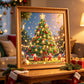 Kit de bricolage pour sapin de Noël avec pierres précieuses de formes spéciales