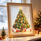Kit de bricolage pour sapin de Noël avec pierres précieuses de formes spéciales