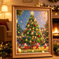 Kit de bricolage pour sapin de Noël avec pierres précieuses de formes spéciales