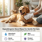 Lingettes à gants de toilettage hypoallergéniques pour animaux