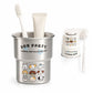 Gobelet de bain de bouche en acier inoxydable pour couples, motif chien mignon