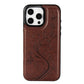 Étui de téléphone élégant avec porte-cartes à motif floral