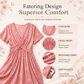 🌺👗Robe femme à col en V, motif floral et taille torsadée