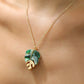 Collier pendentif feuille – Style léger et parfait pour les vacances