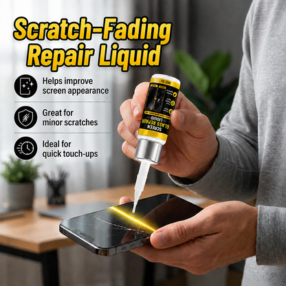 Liquide portable pour réparer les rayures d'écran