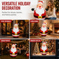 Gobelet gonflable Père Noël de 150 cm avec lumière LED - Décoration de fête de Noël en extérieur