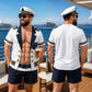 T-shirt humoristique pour homme avec faux imprimé musculaire
