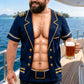 T-shirt humoristique pour homme avec faux imprimé musculaire