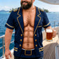 T-shirt humoristique pour homme avec faux imprimé musculaire