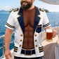 T-shirt humoristique pour homme avec faux imprimé musculaire