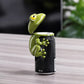 Joli couvercle de canette en forme de grenouille
