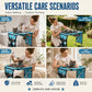 🐾🛍️ -50% ! 🛏Lit de Toilettage Pliable 2-en-1 – Table Antidérapante & Couchage Douillet – Idéal pour Brosser, Couper les Griffes & Sieste