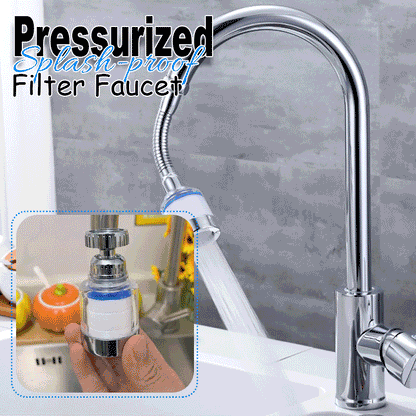 Robinet filtrant sous pression et anti-éclaboussures