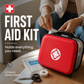 Trousse de premiers secours : Trousse d'urgence portable pour la maison — Complète avec accessoires | Ensemble de 26 pièces