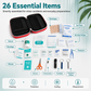 Trousse de premiers secours : Trousse d'urgence portable pour la maison — Complète avec accessoires | Ensemble de 26 pièces