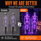 Lampes solaires squelettes à piquer au sol, étanches, pour décoration d'Halloween extérieure