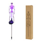 Lampes solaires squelettes à piquer au sol, étanches, pour décoration d'Halloween extérieure
